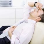 Tired businessman
