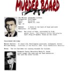 Murder Board Title Page