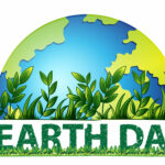 Earth day green background