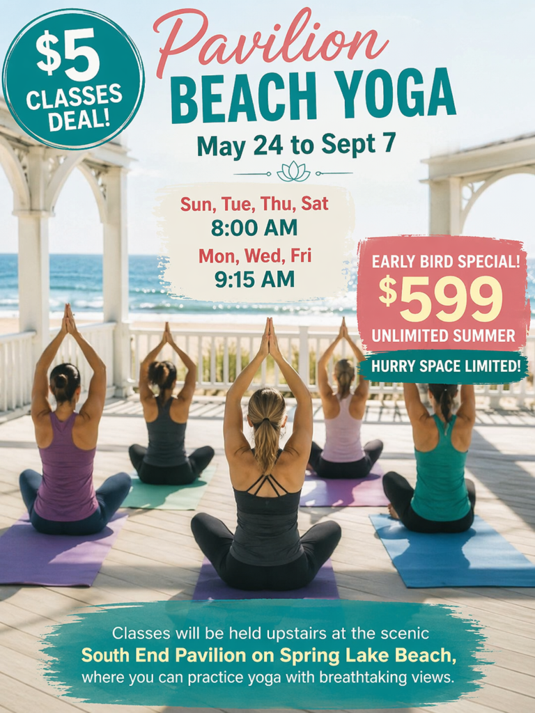 Beach Pavilion Yoga in Spring Lake
